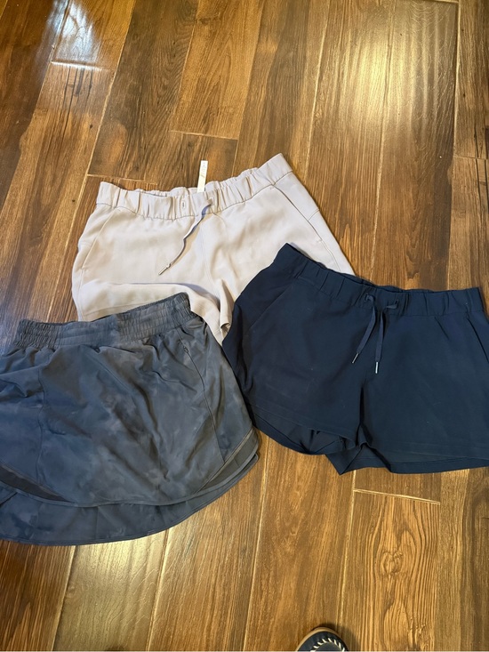 lululemon athletica Pants - 3 pair of lululemon shorts. 2 are size 12 and the gray are size 10.